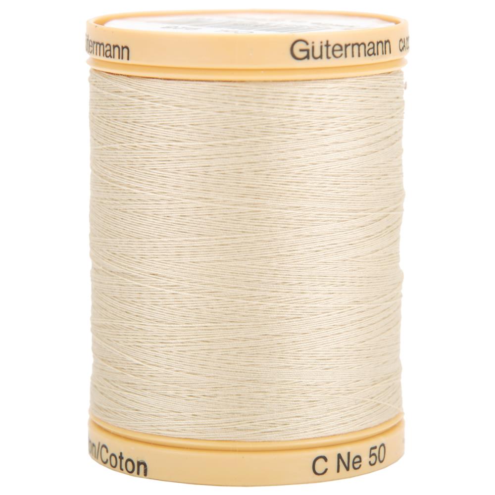 Gutermann Natural Cotton Thread Solids 876Yd-White