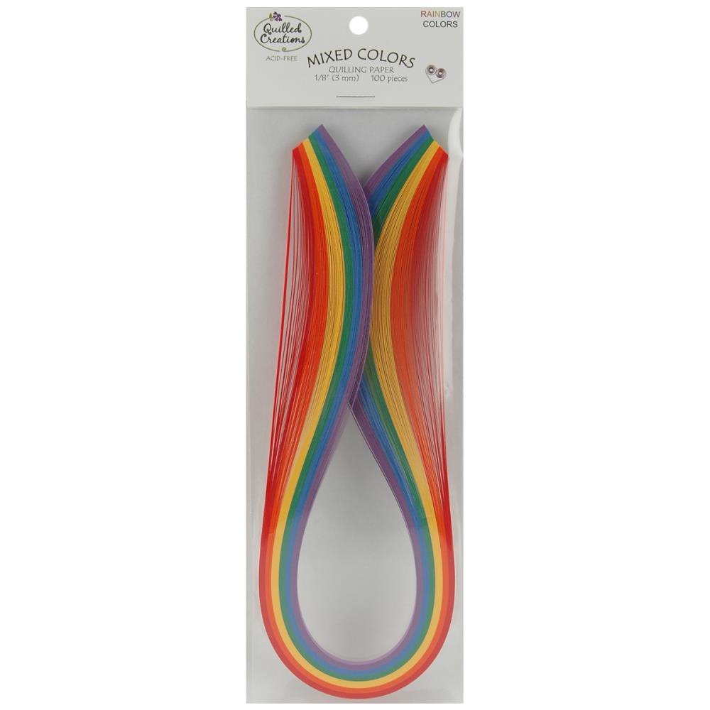 Quilled Creations Quilling Paper Mixed Colours - 3mm - Rainbow