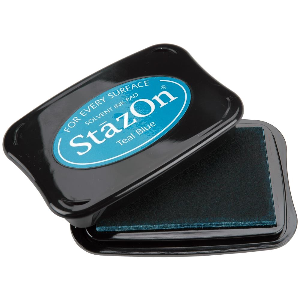 StazOn Solvent Ink Pad Teal Blue