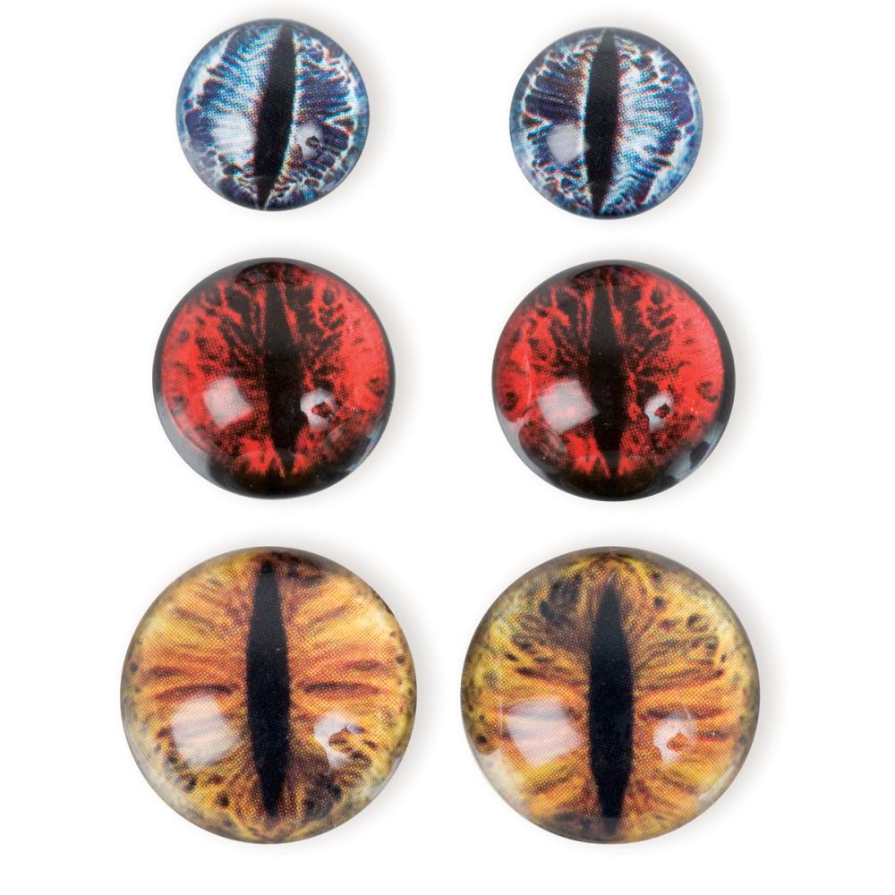 Solid Oak Steampunk Acrylic Accents - Dragon Eyes Earthtones