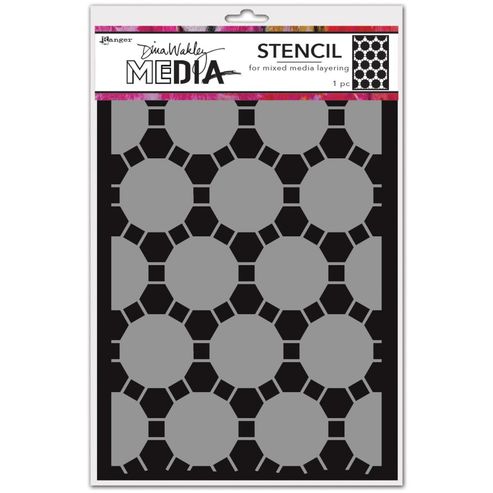 Dina Wakley Media Stencils - Floor Pattern
