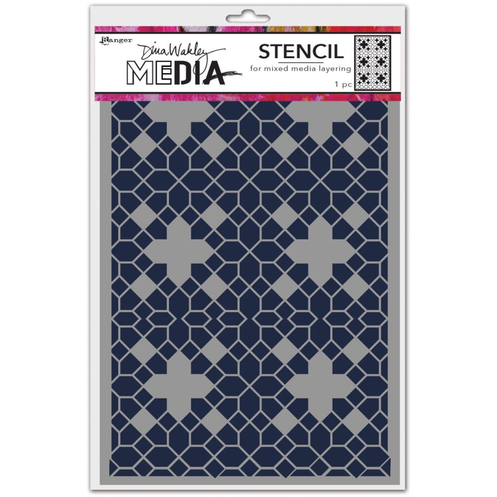 Dina Wakley Media Stencils - Floor Pattern
