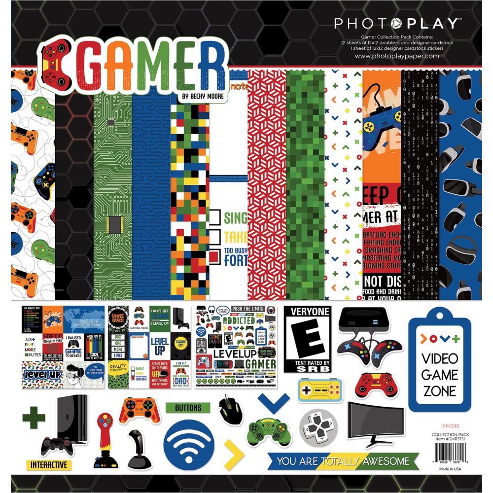 PhotoPlay Collection Pack - 12X12 - Gamer
