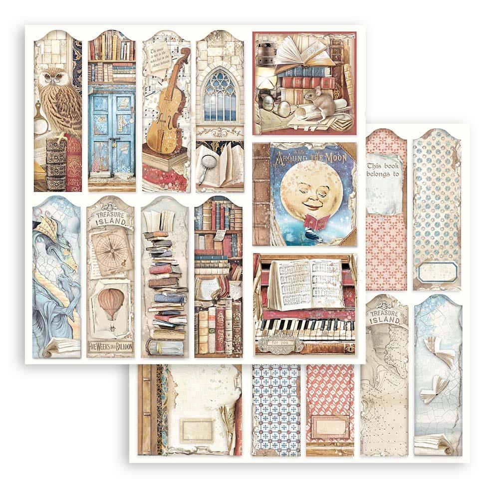 Stamperia Double-Sided Paper Pad 8x8 - Vintage Library