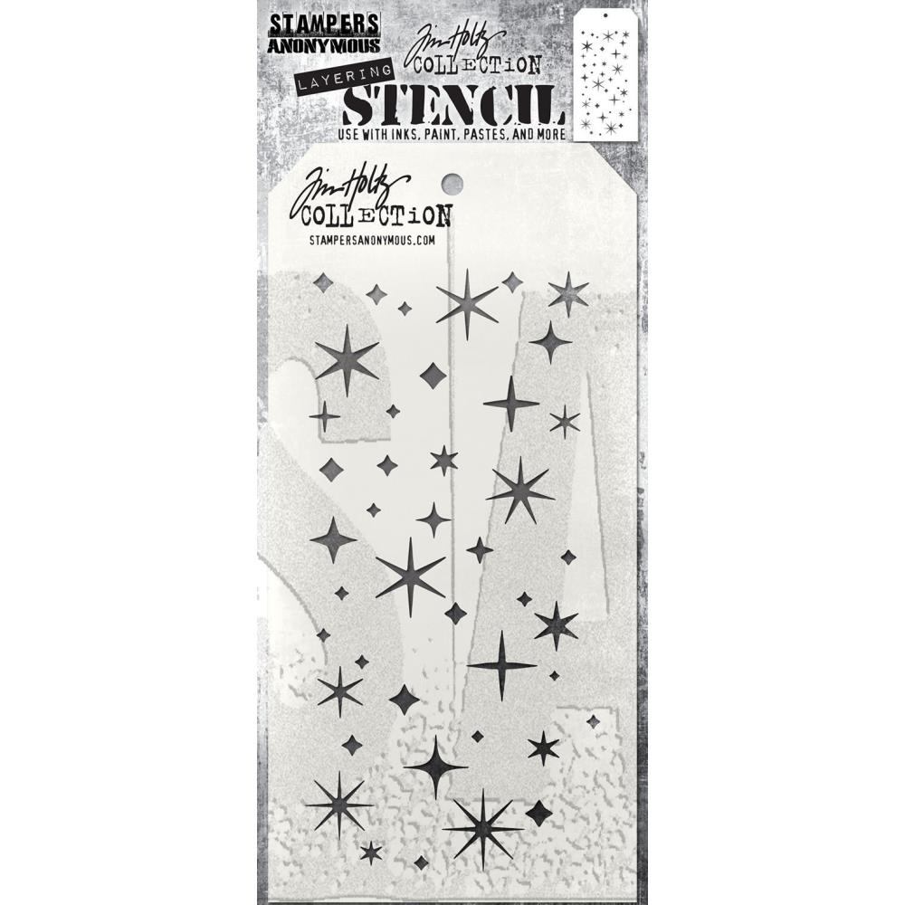 Stampers Anonymous Layering Stencil by Tim Holtz - Shifter Tree -THS113