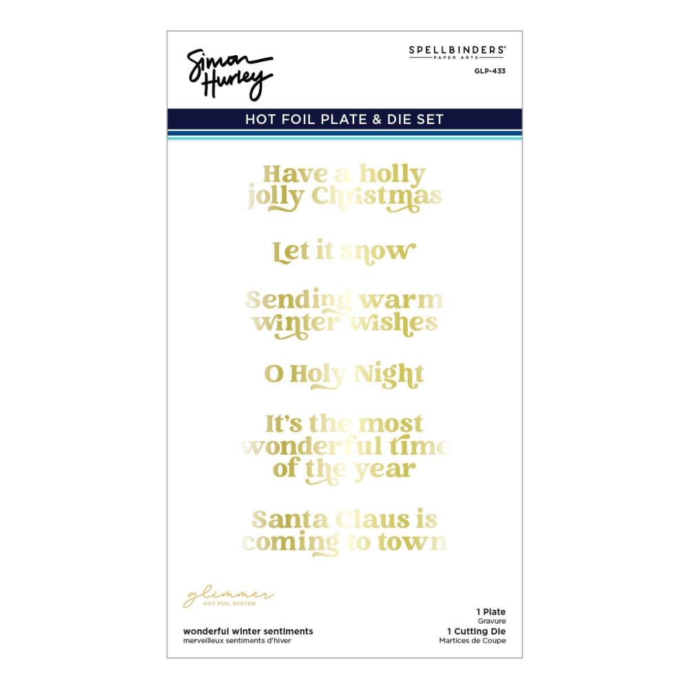 Spellbinders Glimmer Hot Foil Plate & Die from Stylish Ovals-Stylish Oval Thanks