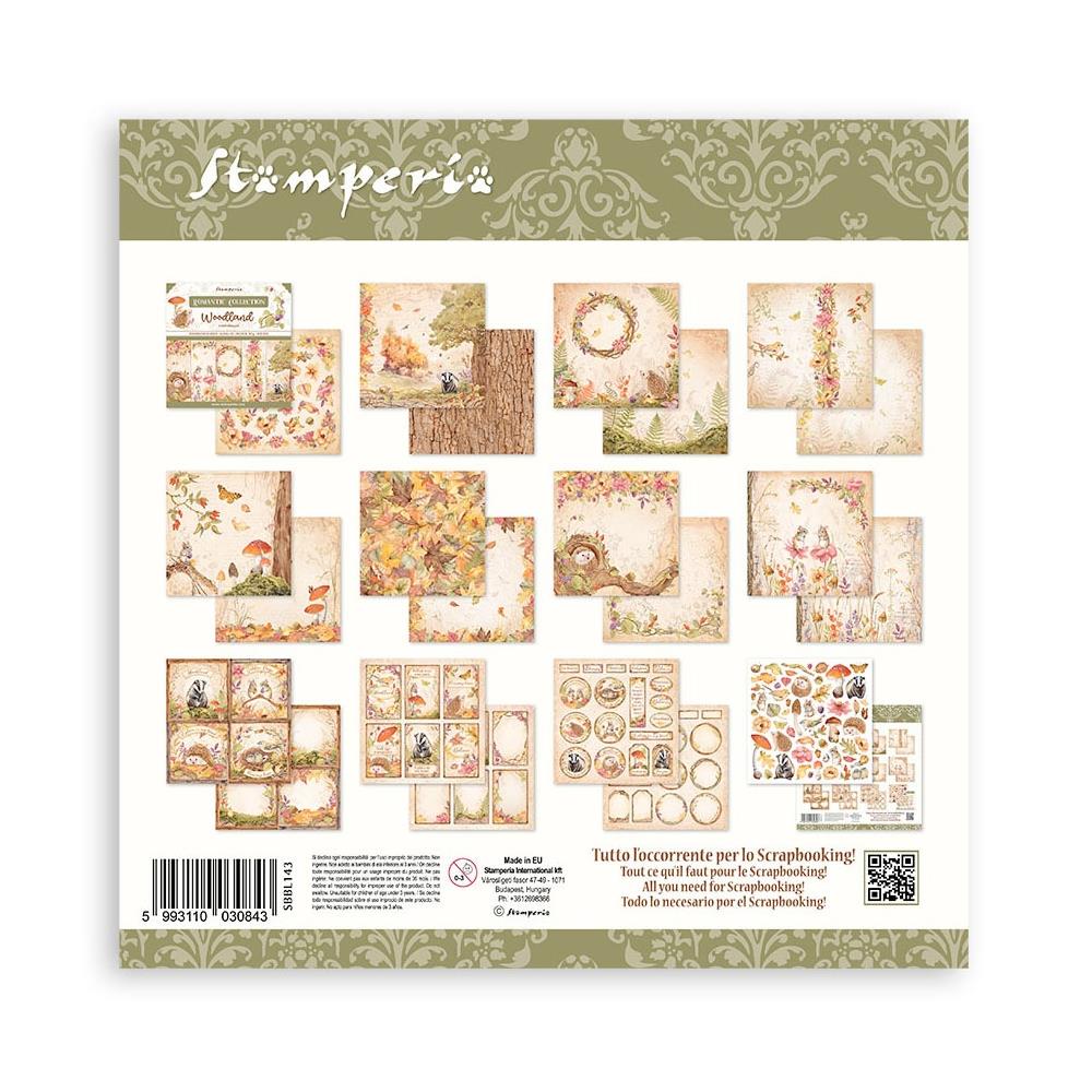 Stamperia Double-Sided Paper Pad 12x12 - Woodland