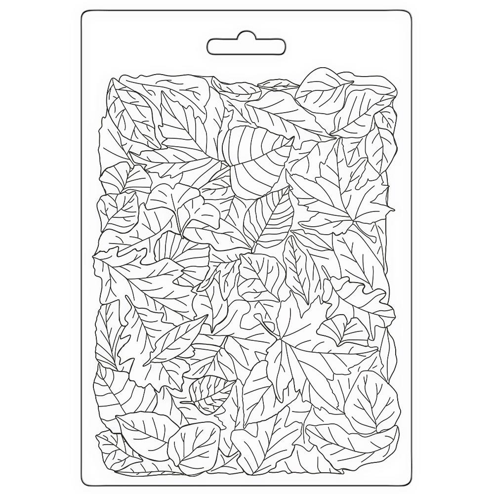 Stamperia Soft Maxi Mould A5 - Woodland Leaves Pattern