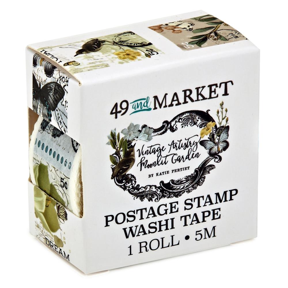 49 And Market Washi Tape Roll - Vintage Artistry Moonlit Garden
