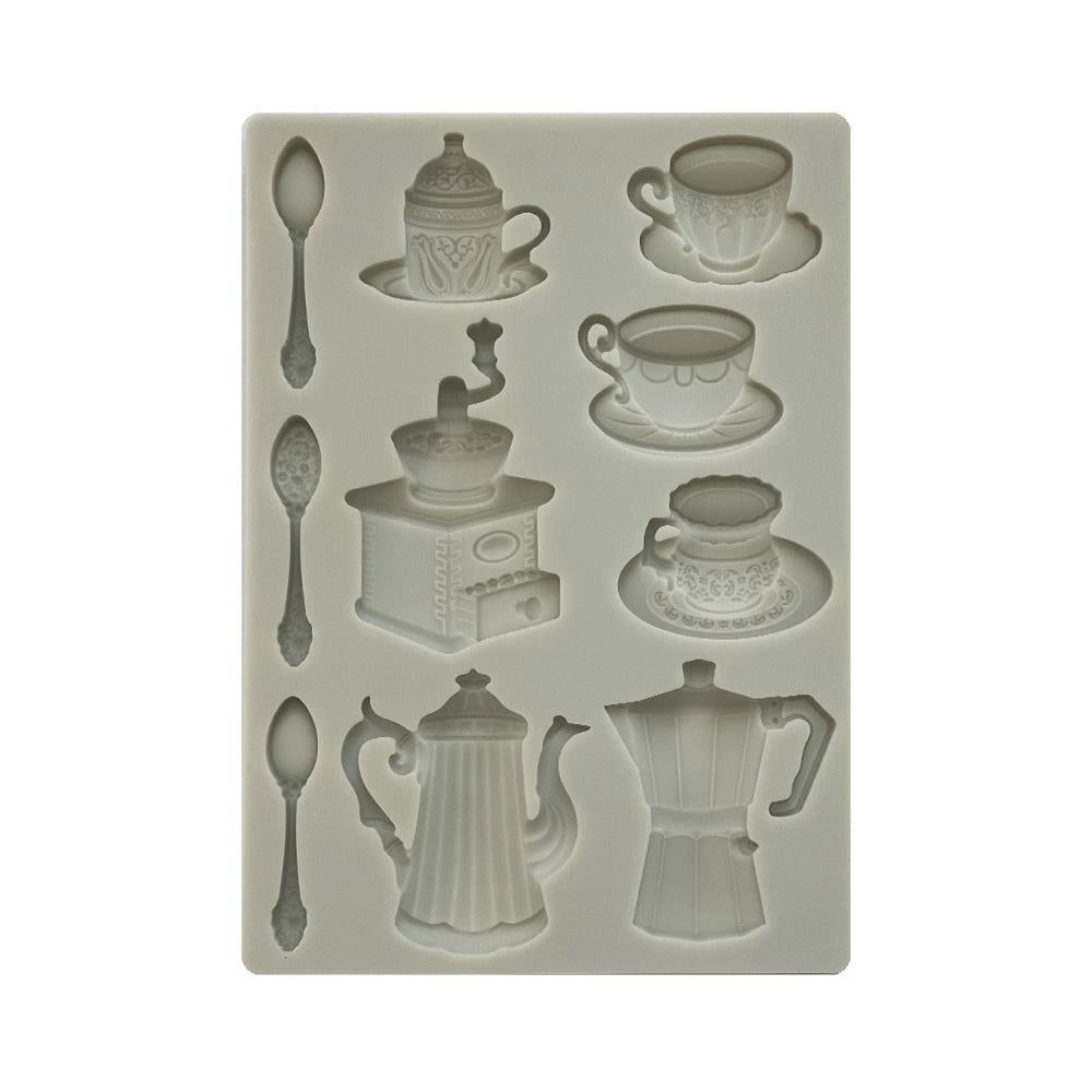 Stamperia Silicone Mould A5 - Coffee And Chocolate Cups