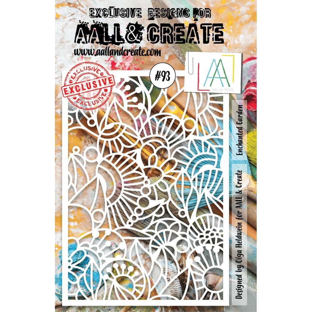 AALL And Create A5 Stencil - Enchanted Garden