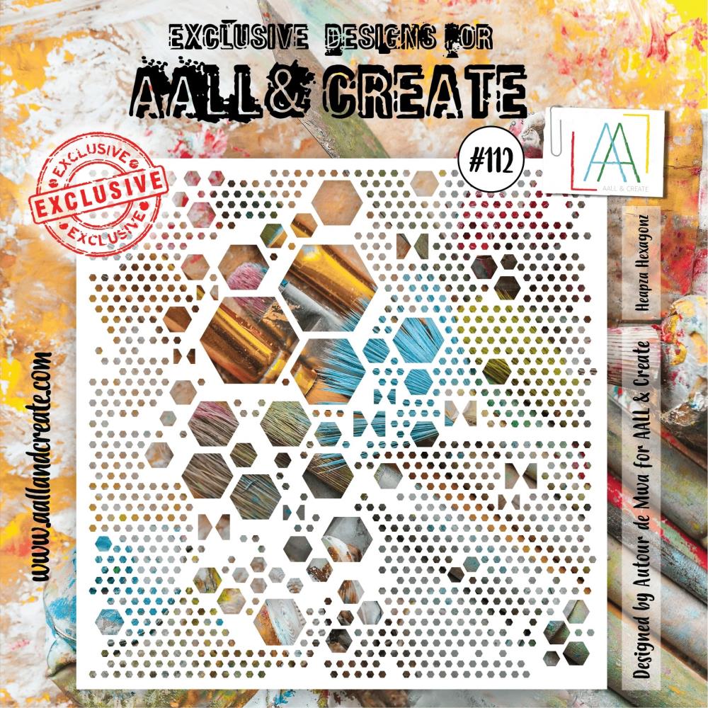 ALL And Create Stencil 6x6 - Heapza Hexagonz
