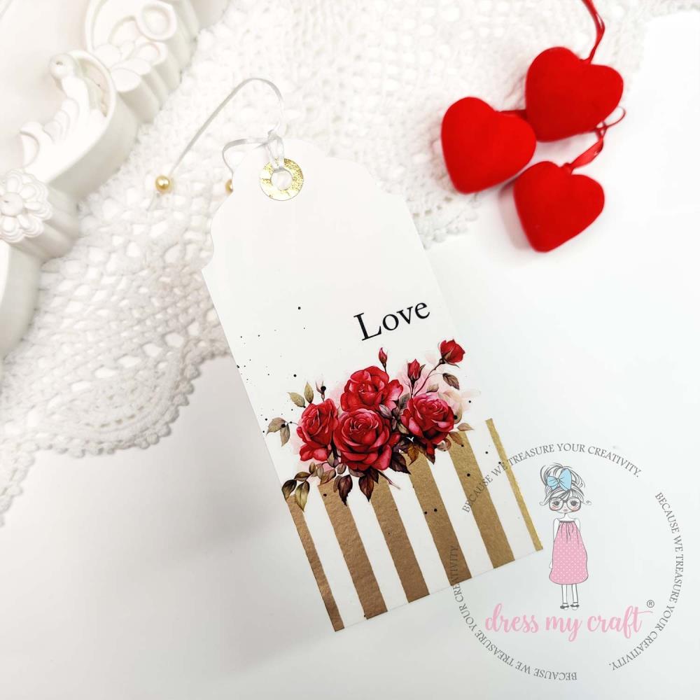 Dress My Craft Mini Transfer Me Sheet 4X6 - Lovely Roses