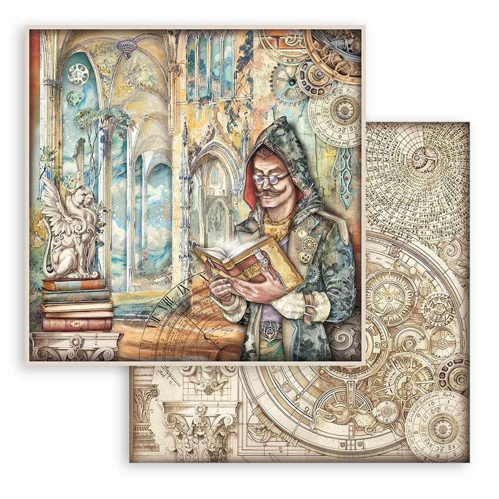 Stamperia Double-Sided Paper Pad 12x12 - Sir Vagabond In Fantasy World