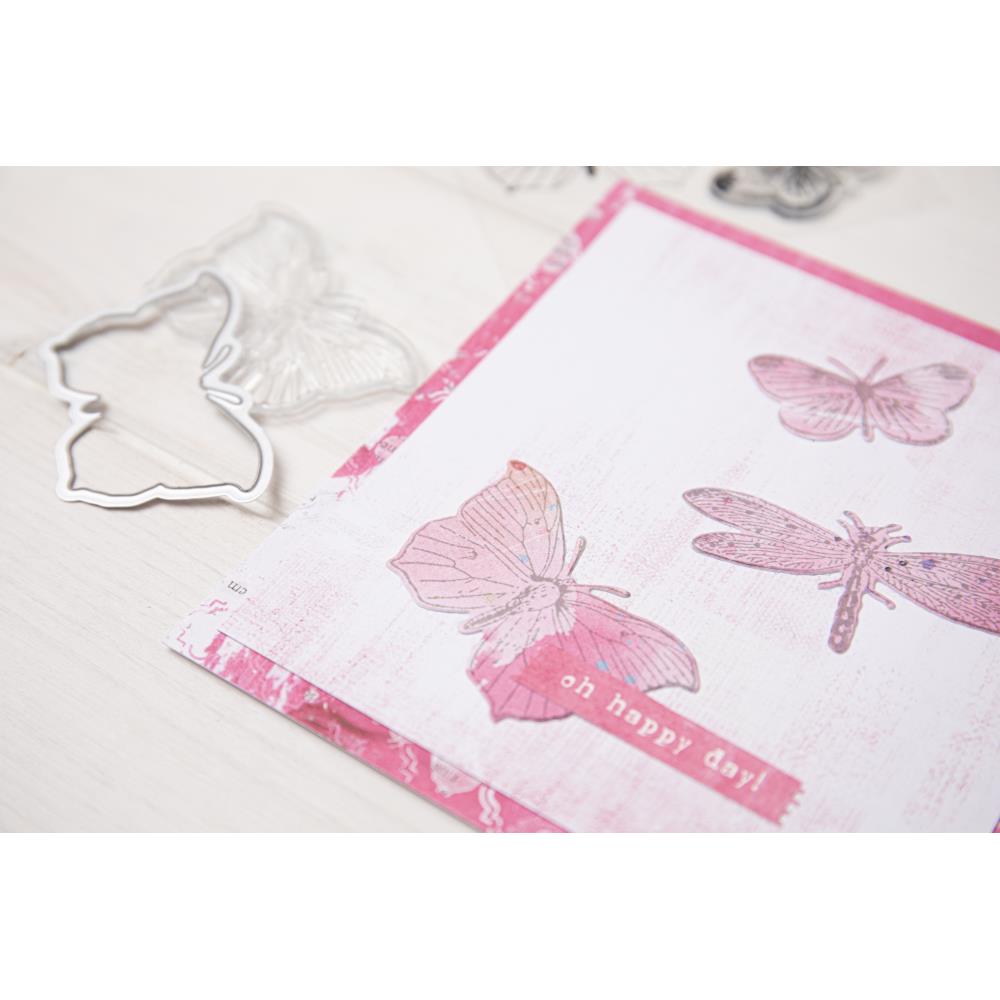 Sizzix Framelits Die & Stamp Set By 49 & Market -  Engraved Wings