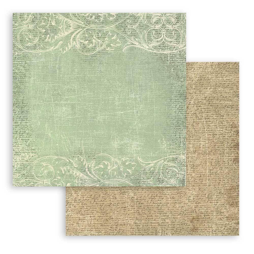 Stamperia Maxi Backgrounds Selection Double-Sided Paper Pad - 12x12 - Brocante Antiques