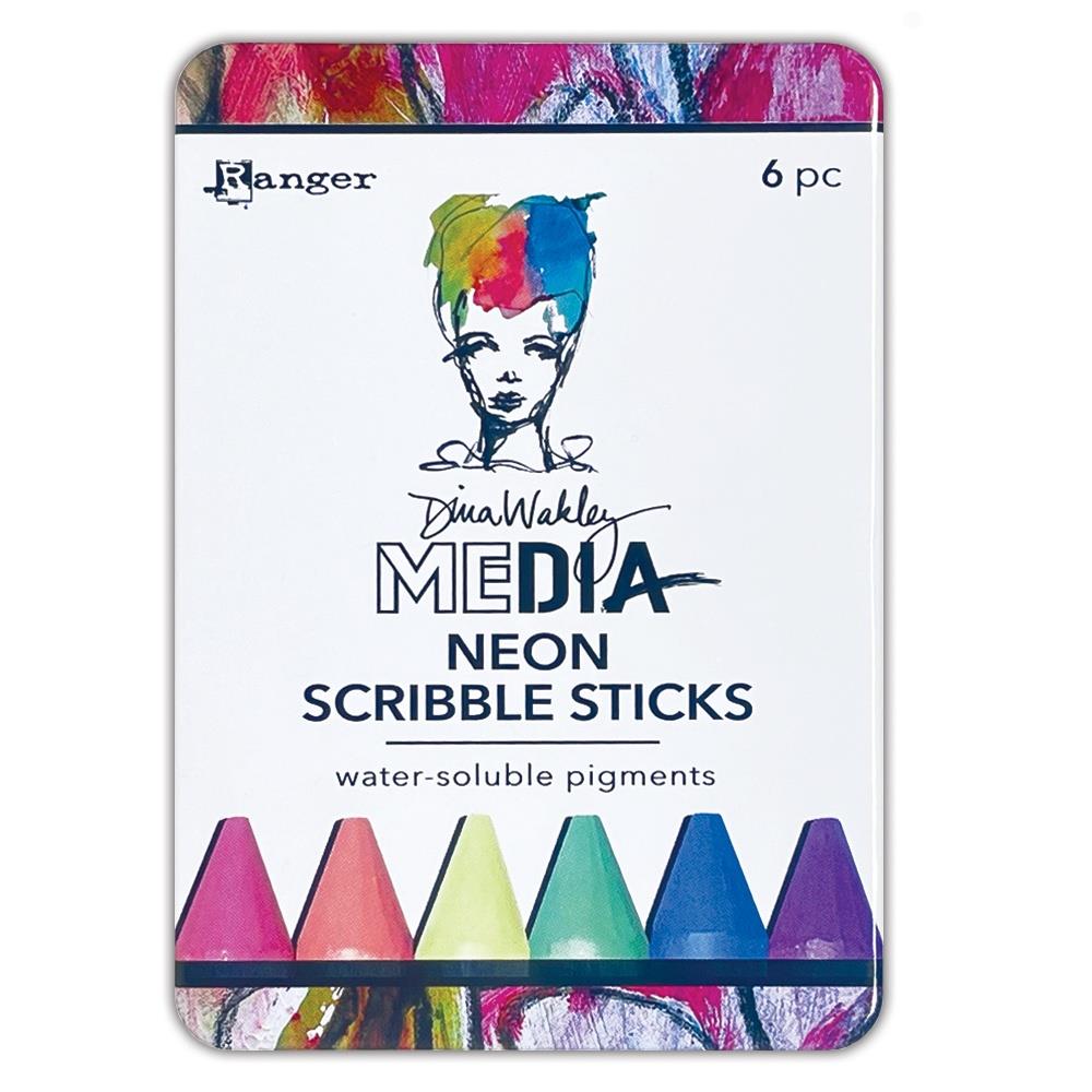 Dina Wakley Media Scribble Sticks - Neon