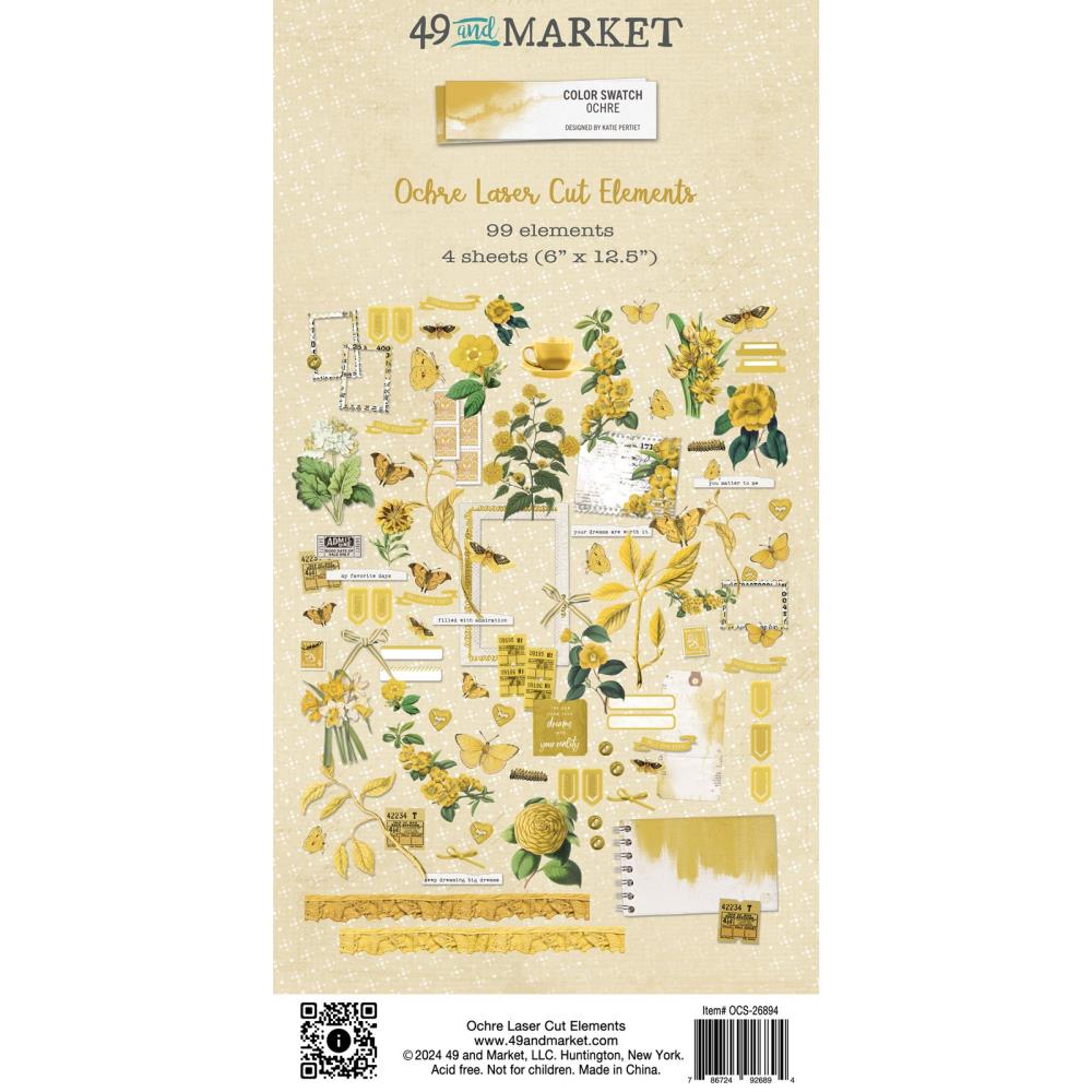 49 And Market Laser Cut Outs - Color Swatch: Ochre