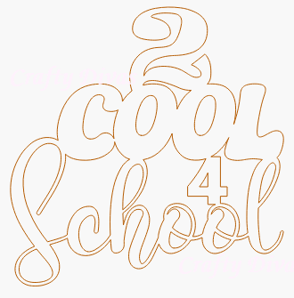 Chipboard Shapes - 2 Cool 4 School