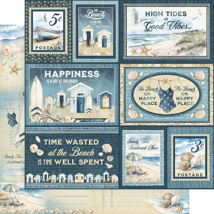 Graphic 45 - Collection Pack 12x12 - The Beach Is Calling