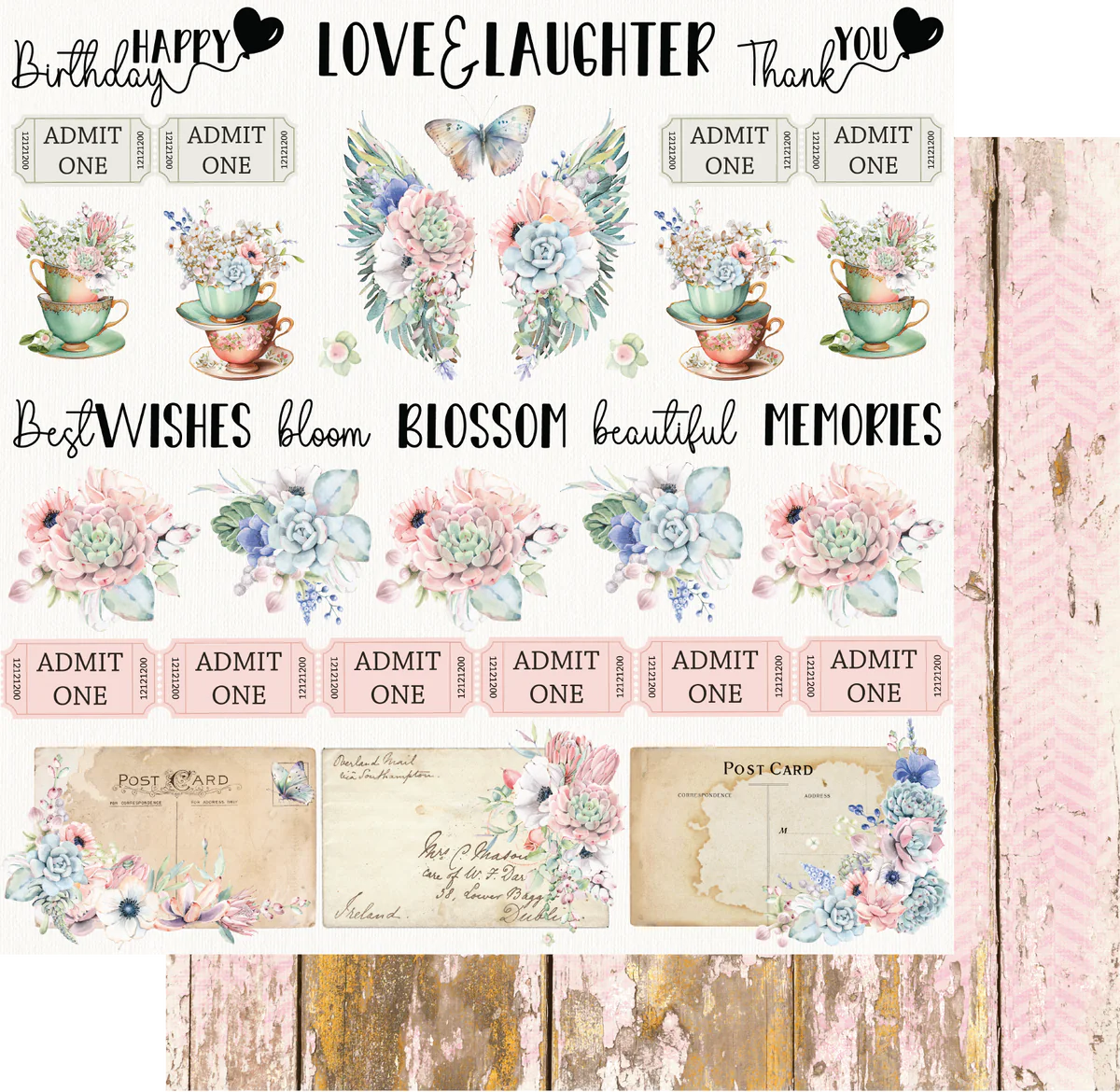 Uniquely Creative - Blossom & Bloom Collection - Blossoming Daydream Paper