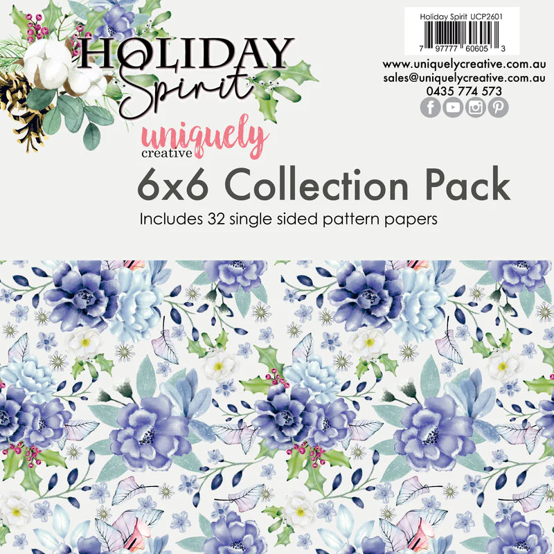 Uniquely Creative - 6x6 Collection Pack - Holiday Spirit