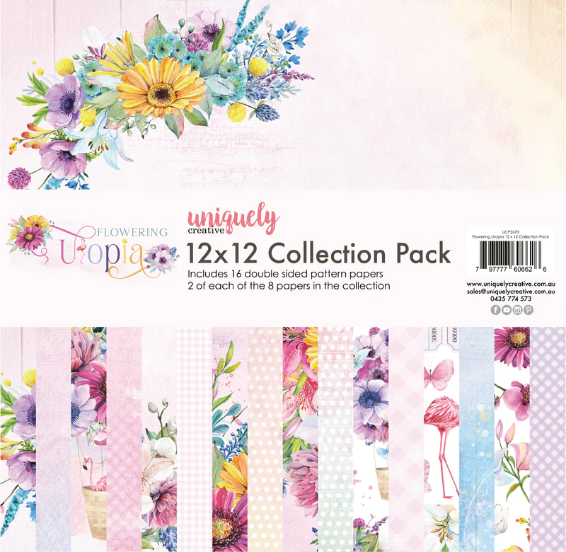 Uniquely Creative - 12x12 Collection Pack - Flowering Utopia