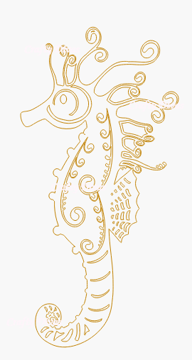 Chipboard Shapes - Seahorse Large