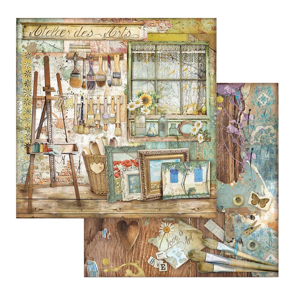 Stamperia Double-Sided Paper Pad - 8x8 - Atelier Des Arts1