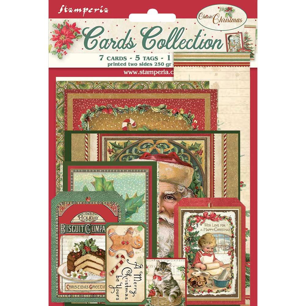 Stamperia Cards Collection - Classic Christmas