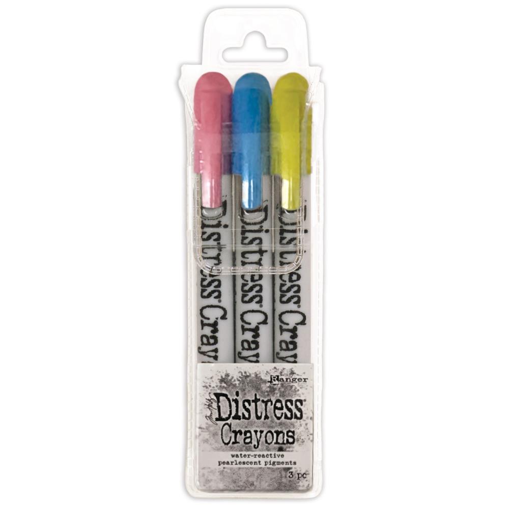 Tim Holtz Distress Crayon Pearl Set Holiday Set#2