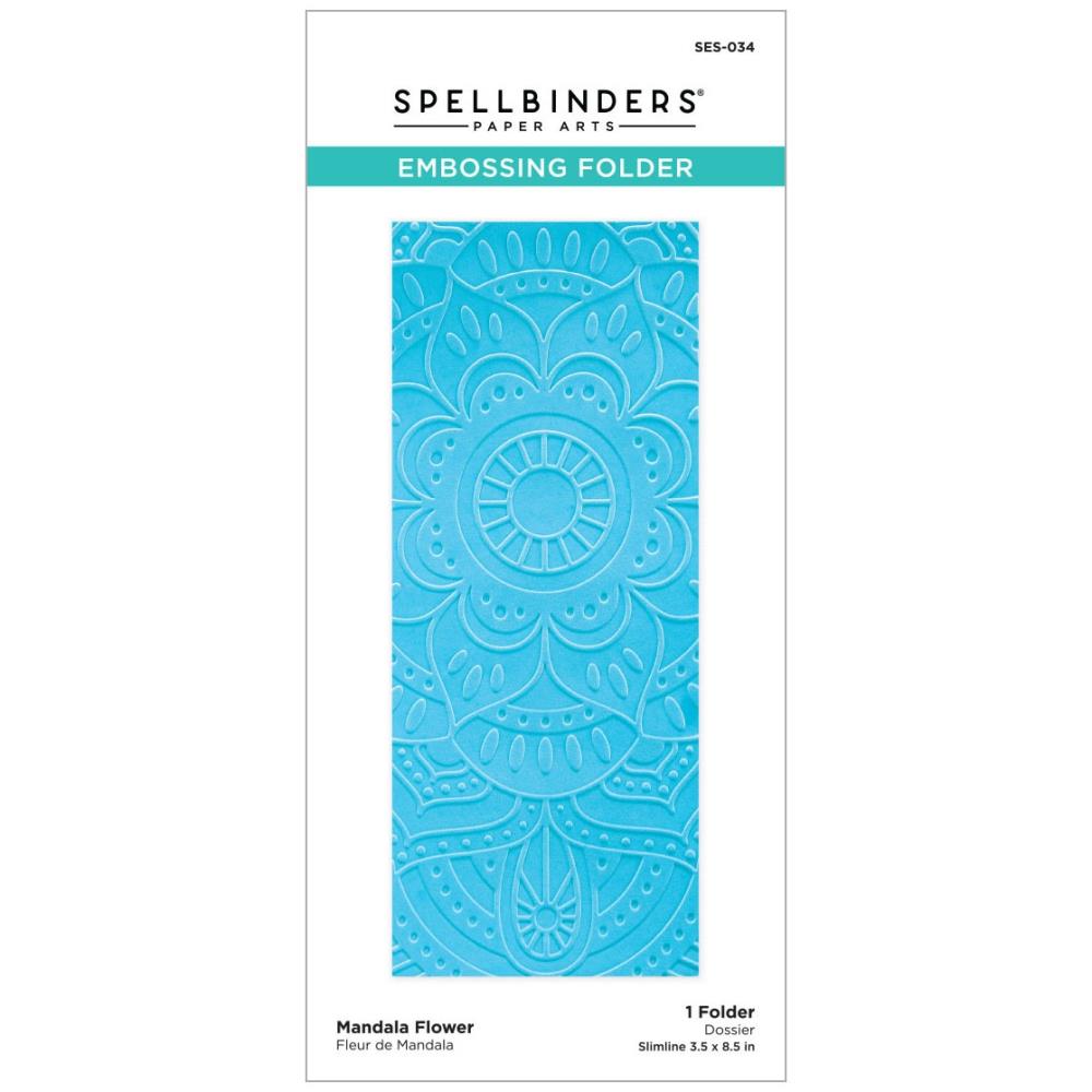Spellbinders Embossing Folder - Mandala Flower - Be Bold