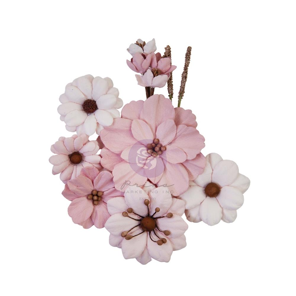 Prima Marketing Mulberry Paper Flowers - Beautiful Story Indigo