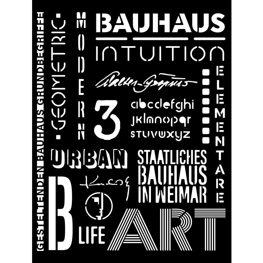 Stamperia - Bauhaus Stencil - Writings