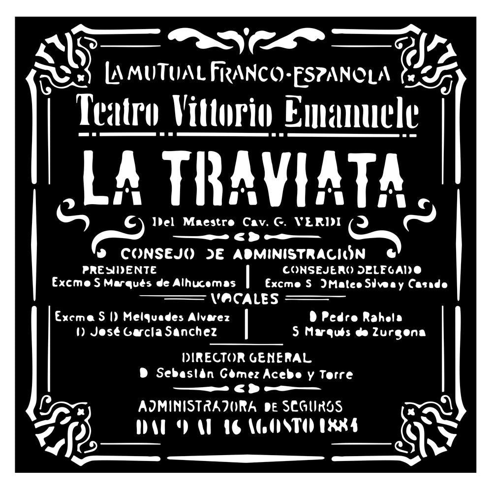 Stamperia - Desire Stencil - La Traviata