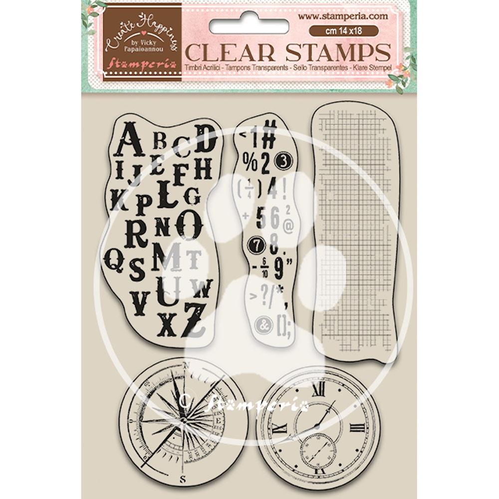 Stamperia - Create Happiness Clear Stamps - Alphabet & Numbers