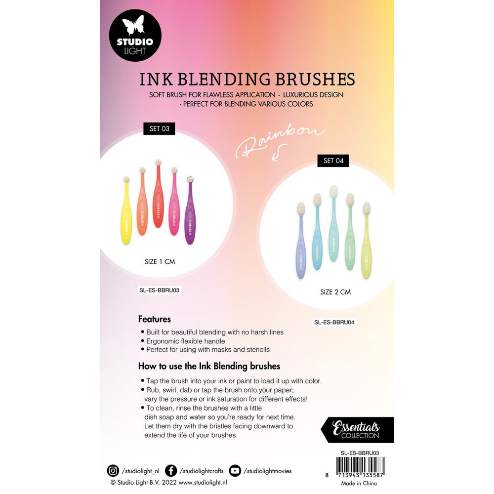 Studio Light Ink Blending Brushes - 1cm