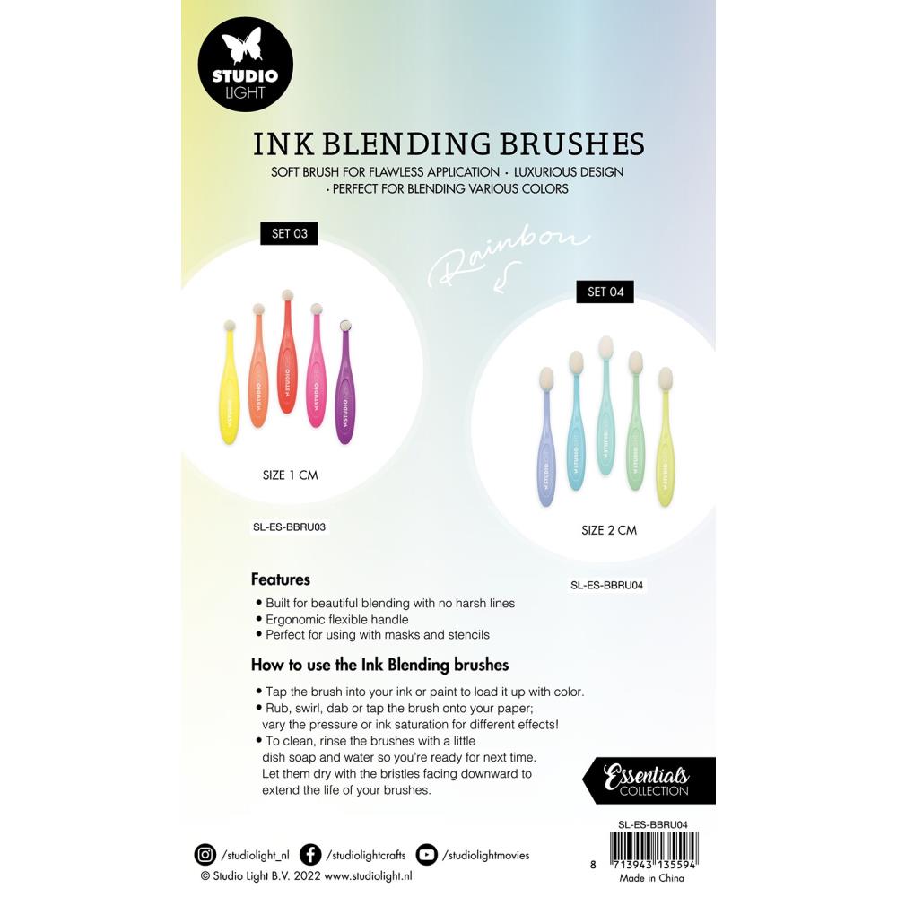 Studio Light Ink Blending Brushes - 2cm