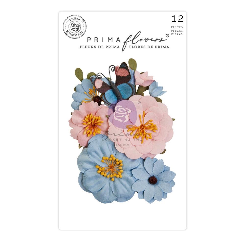 Prima Marketing Mulberry Paper Flowers - Traced Memories - Spring Abstract