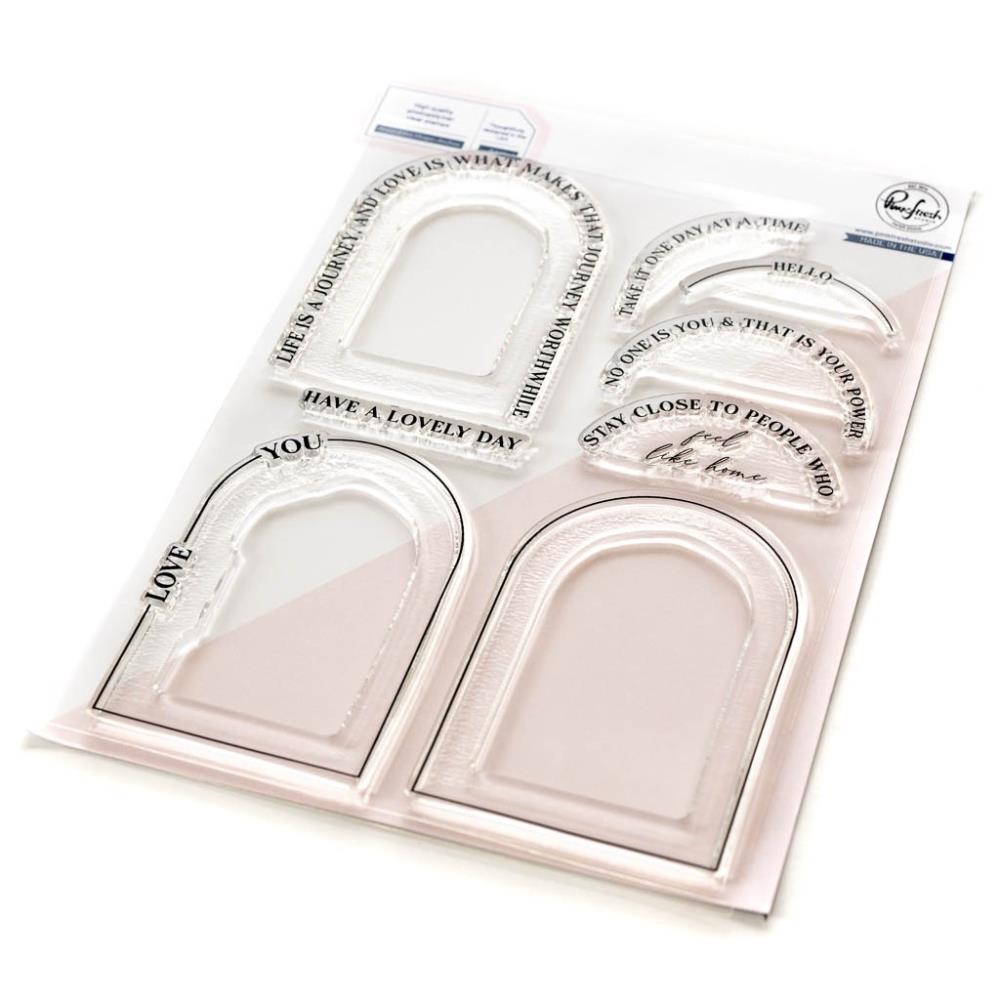 Pinkfresh Studio Clear Stamp Set - Around The Shape: Arches