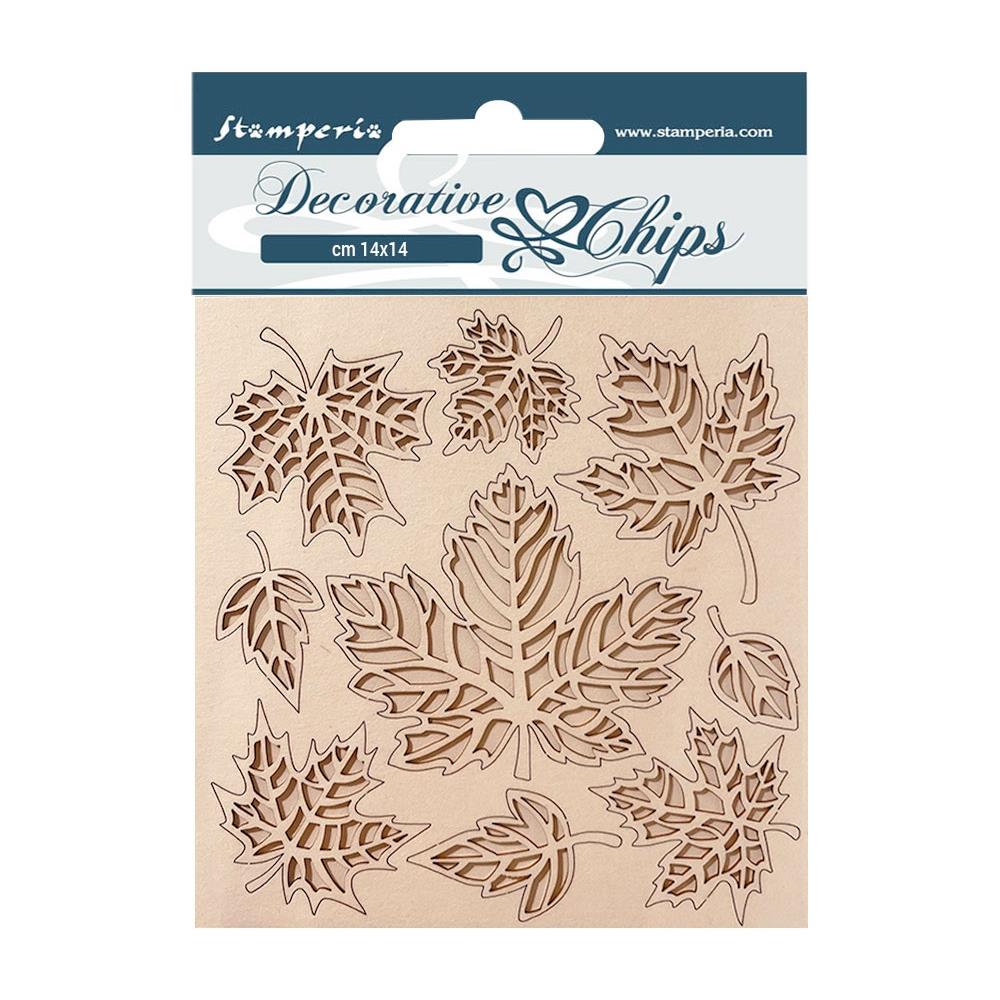 Stamperia Decorative Chips - Magic Forest Leaves