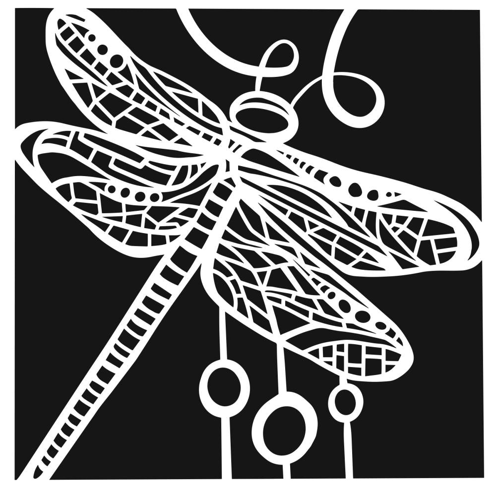 Crafters Workshop Template 6x6 - Dragonfly Dance