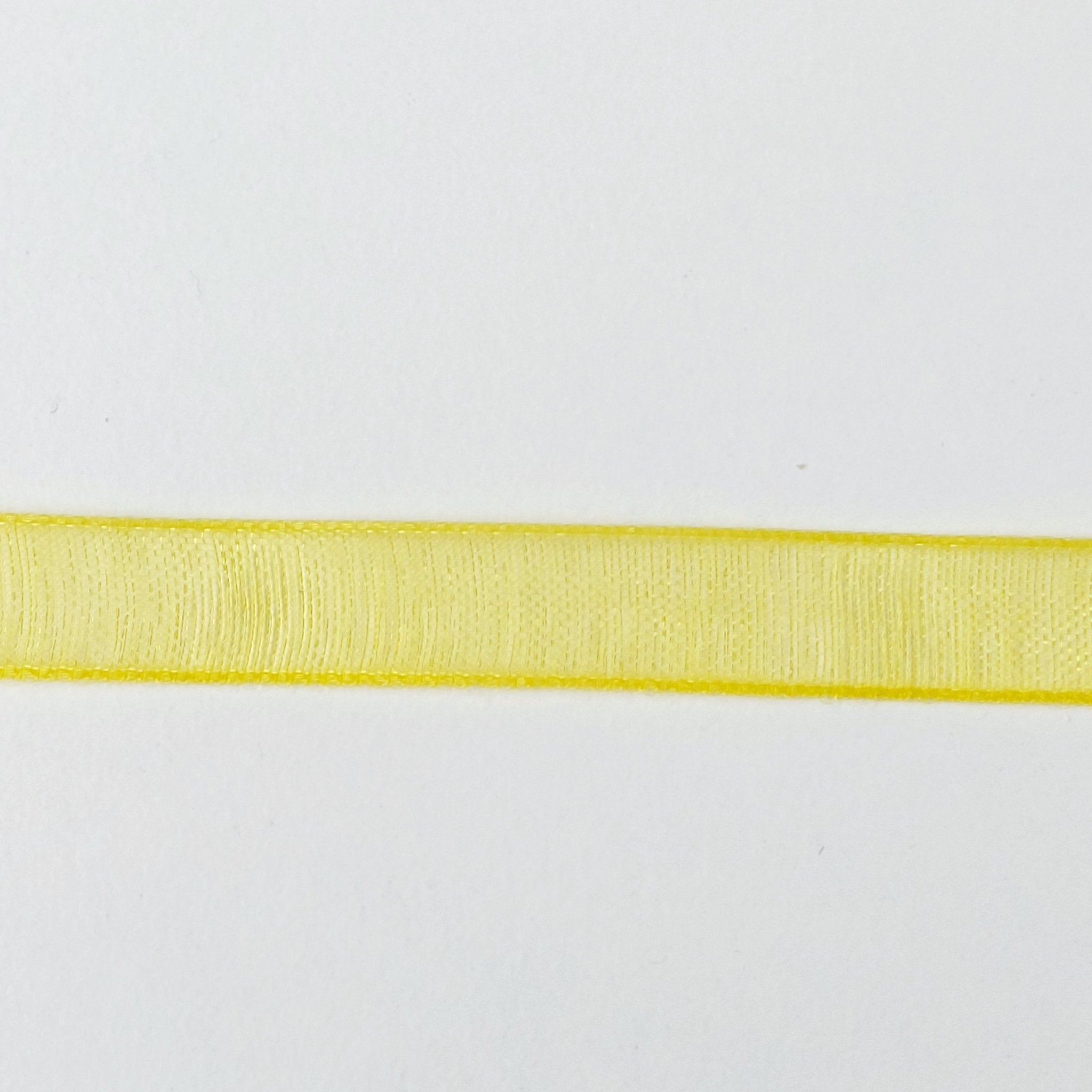 1/8 Inch Organdy ribbon 'Yellow' - Crafty Divas