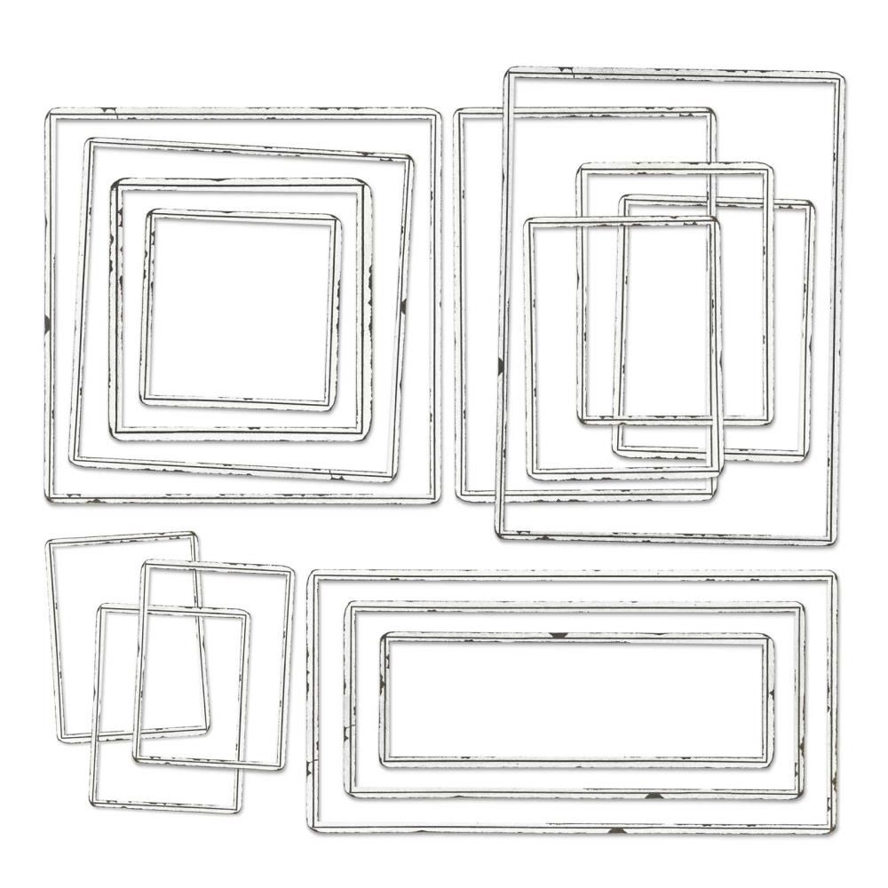 49 And Market Curators Essential Chipboard Frames - Key Lined 15 pcs - Crafty Divas