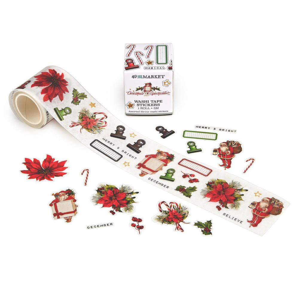 49 And Market Washi Sticker Roll - Christmas Spectacular 2023 - Crafty Divas