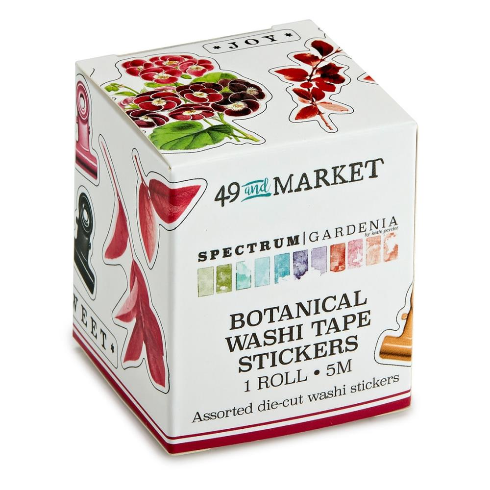 49 And Market Washi Sticker Roll - Spectrum Gardenia Botanical - Crafty Divas