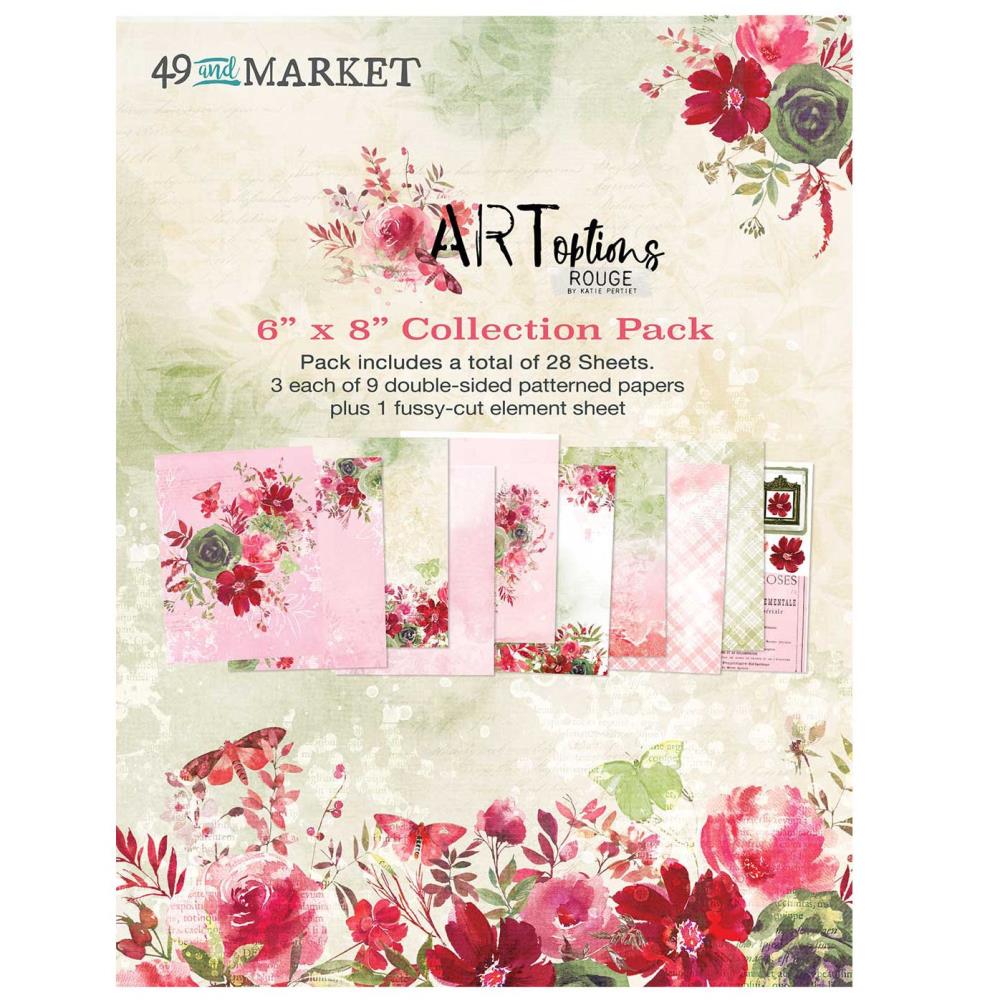 49 & Market Collection Pack 6x8 - ARToptions Rouge - Crafty Divas