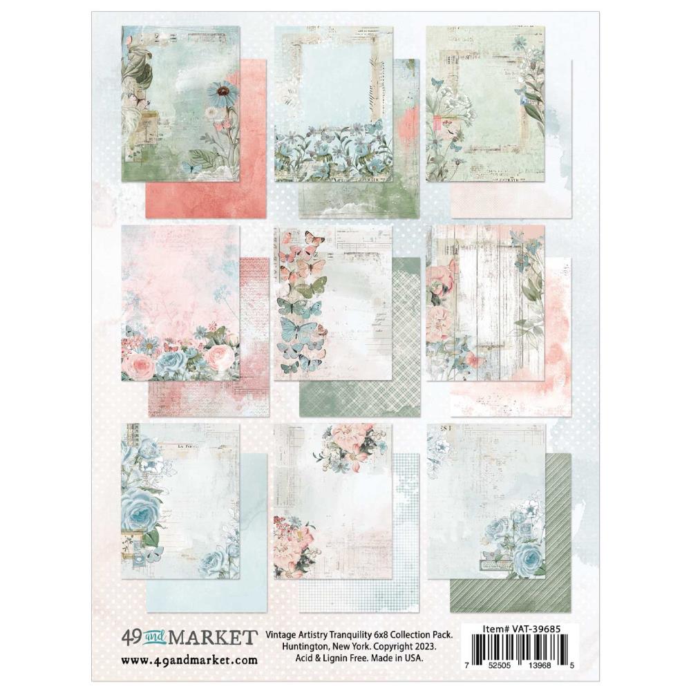 49 & Market Collection Pack 6x8 - Vintage Artistry Tranquility - Crafty Divas
