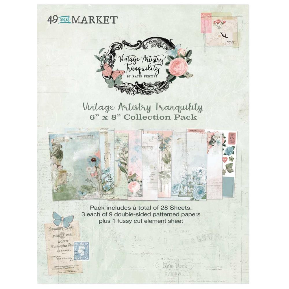 49 & Market Collection Pack 6x8 - Vintage Artistry Tranquility - Crafty Divas