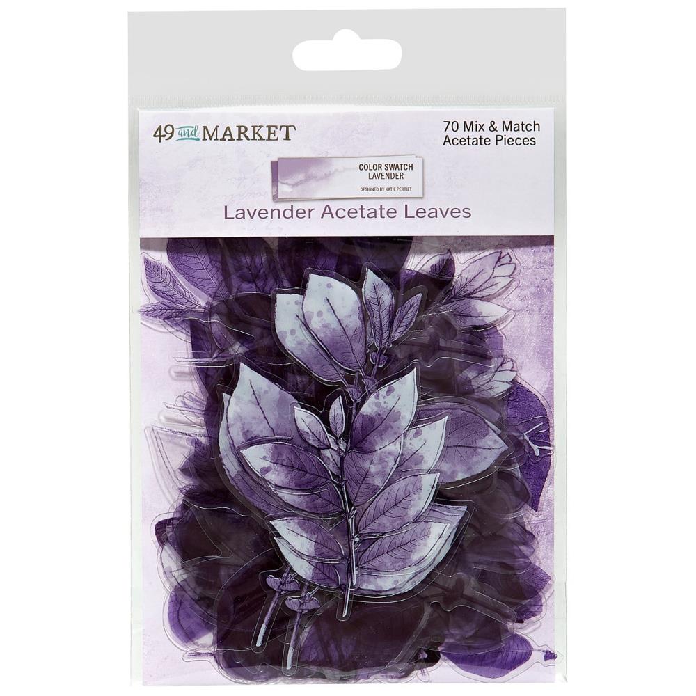 49 & Market - Color Swatch: Acetate Leaves Lavender - Crafty Divas